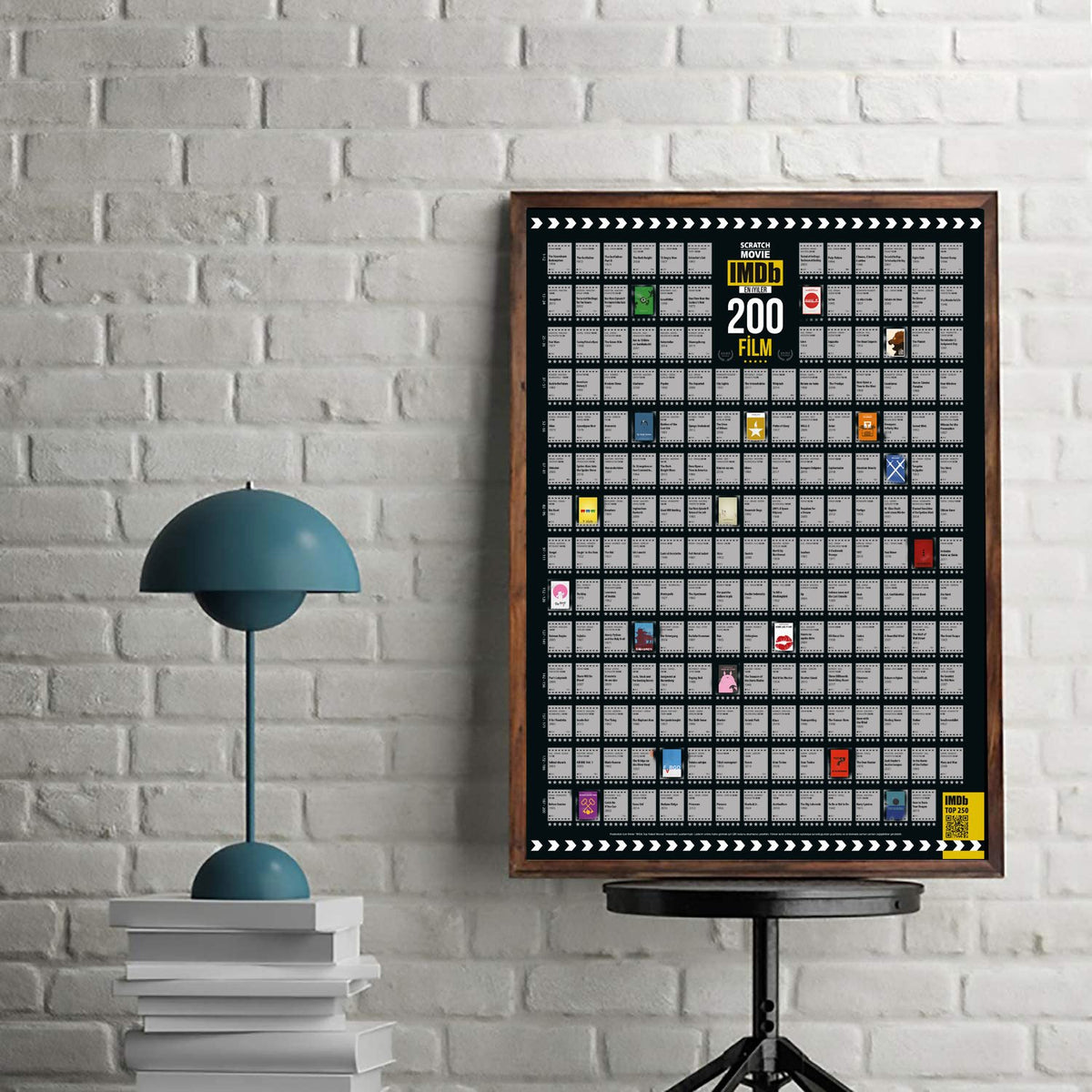 IMDB 200 Kazı İzle Kazınabilir En İyi 200 Film Posteri Tüm Zamanların En İyileri Dev Boy XL