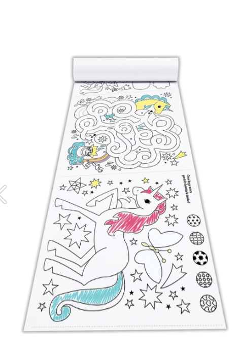 Unicorn Magic Tek Boynuzlu At Dev Boyama Kağıdı Boyama Rulosu Büyük Boy 5 Metre