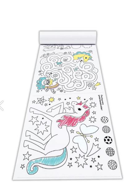 Unicorn Magic Tek Boynuzlu At Dev Boyama Kağıdı Boyama Rulosu Büyük Boy 5 Metre