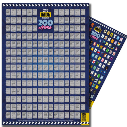 IMDB 200 Animasyon Kazı İzle Kazınabilir En İyi 200 Animasyon Posteri Tüm Zamanların En İyileri XL