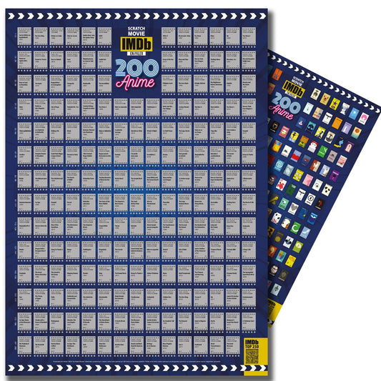 IMDB 200 Animasyon Kazı İzle Kazınabilir En İyi 200 Animasyon Posteri Tüm Zamanların En İyileri XL
