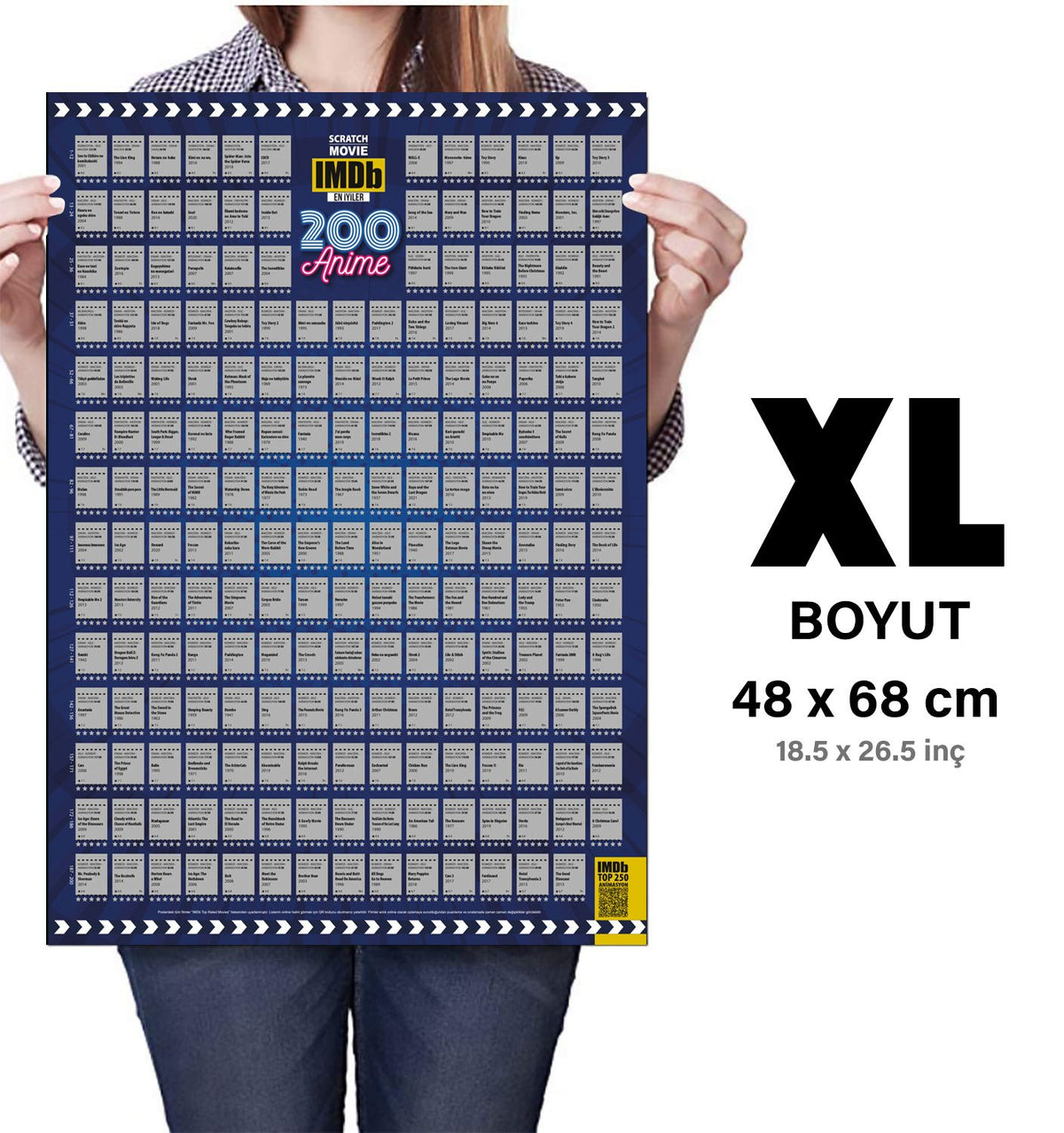 IMDB 200 Animasyon Kazı İzle Kazınabilir En İyi 200 Animasyon Posteri Tüm Zamanların En İyileri XL