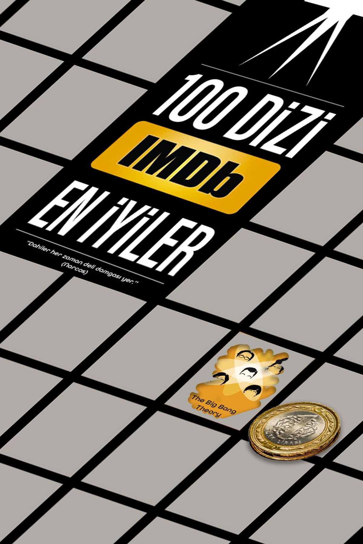 Imdb Top 100 Kazıkazan Dizi Posteri, Kazınabilir Poster, En Iyi 100 Dizi Kolay Kazıma Yeni Versiyon