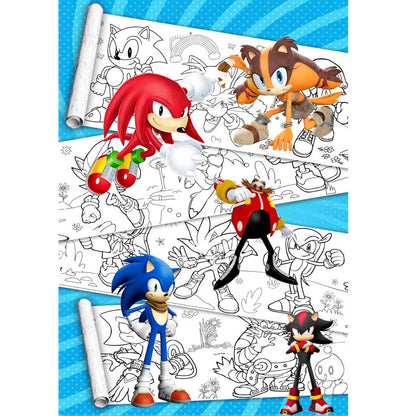 Sonic Boom Sonic Karakterleri Dev Boyama Kağıdı Boyama Rulosu Büyük Boy 5 Metre