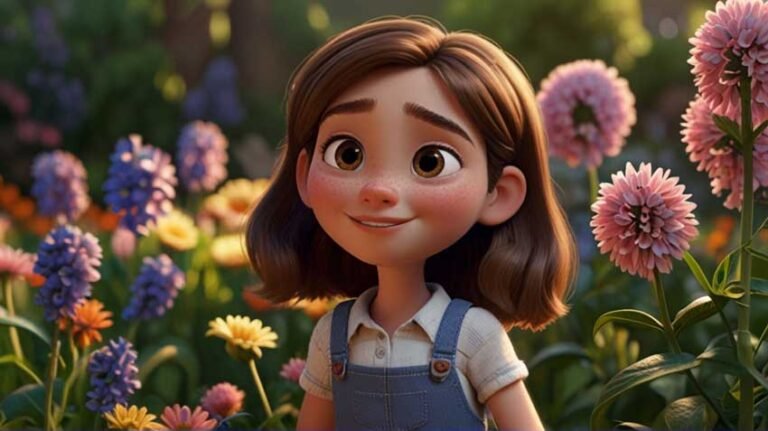 Filistin'de Nazik Dalia ve Renkli Çiçek Masalı