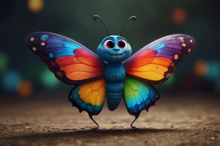 Rengarenk Kelebek ve Kayıp Renkler Masalı