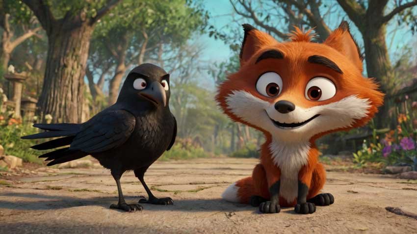 Tilki ile Karga'nın İkinci Karşılaşması Masalı